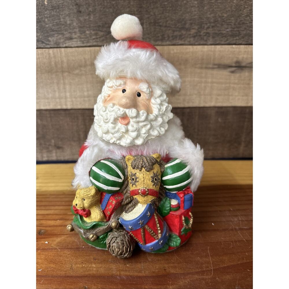 Rare Musical Head Moving Santa Figure 8”